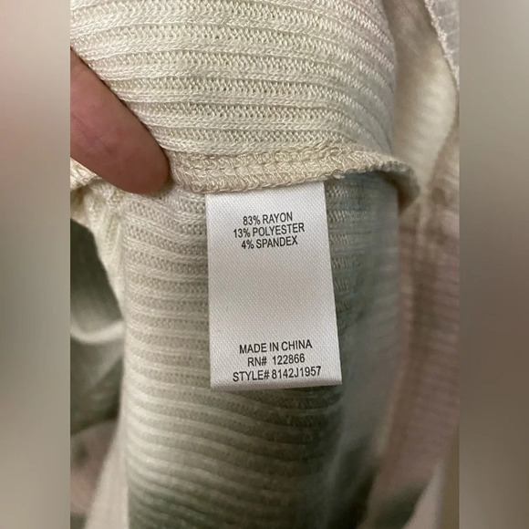 NWOT Status by Chenault Tie Dye Sweater Dress Ribbed Longsleeve Size Large - Picture 8 of 8